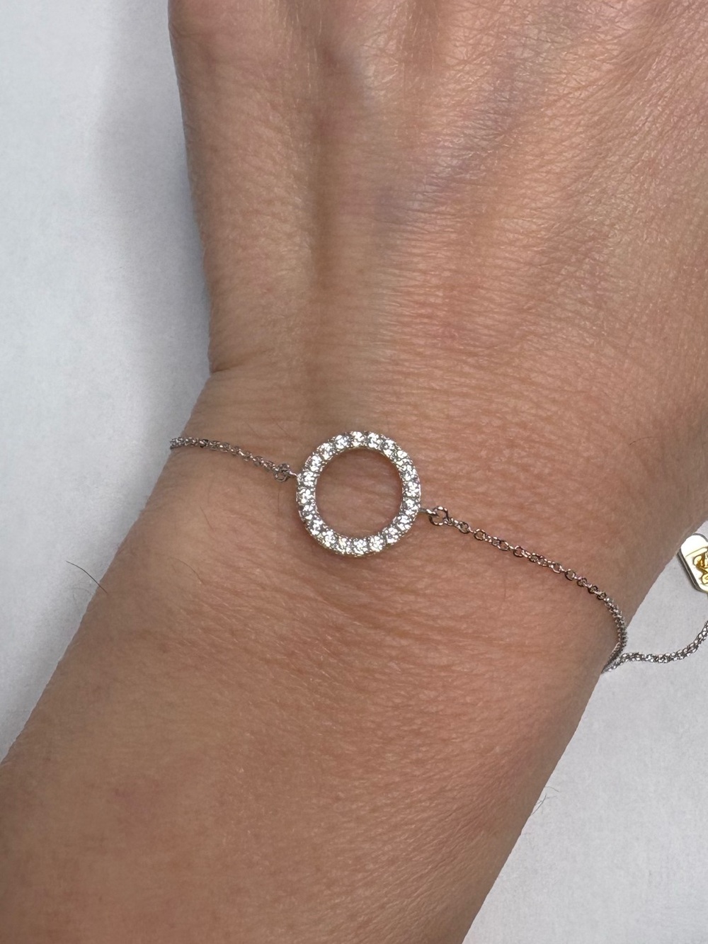 Suzy Levian Sterling Silver Circle CZ Bracelet NWT